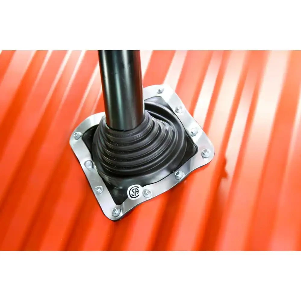 aluminum base vent pipe with adjustable rubber collar (4)