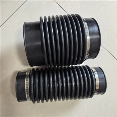 Conector de fole de borracha fixado